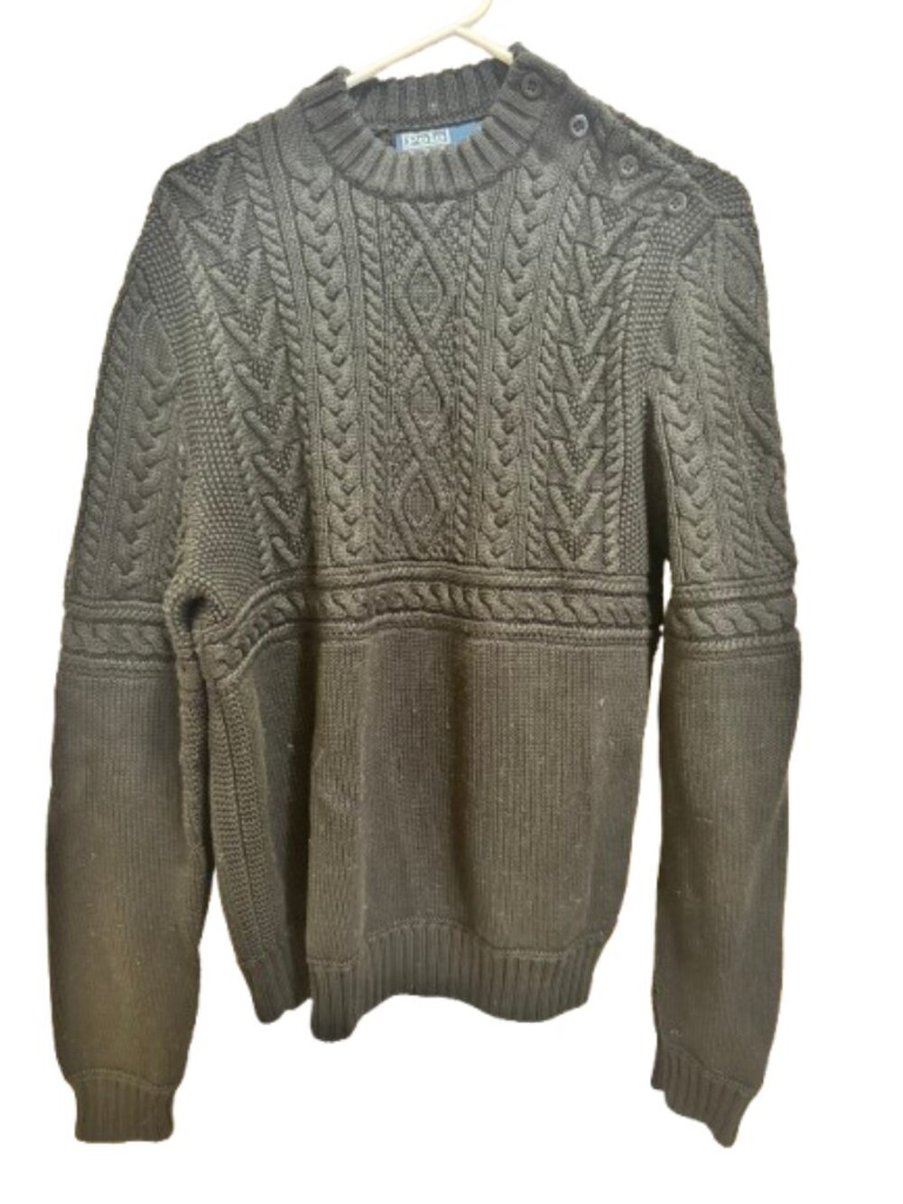 Polo by Ralph Lauren Men's Black Sweater- Size Large